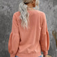 Raglan Patchwork Sleeve Pullover Sweatshirt