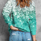 Bleached Splatter Gradient Long Sleeve Sweatshirt