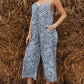 Blue Leopard Adjustable Jumpsuit