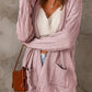 Drop Shoulder Textured Cardigan