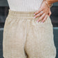 Tweed Wide Elastic Band High Waist Shorts