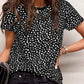Cheetah Print O-neck Short Sleeve T Shirt