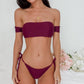 JULIE BIKINI TOP- MAROON