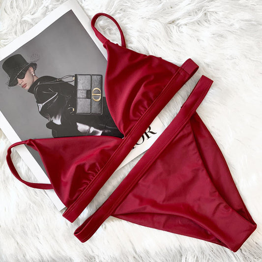 LIBI BIKINI TOP- WINE