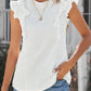 White Ruffles Tie up Sleeveless Top