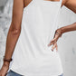Dual Straps Notched Neck Knit Tank Top