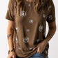 Dandelion Print Crew Neck T-shirt