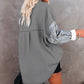Contrast Leopard Denim Jacket