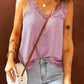 Eyelash V Neck Cami Tank Top