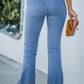 Vintage Casual Pocket Flared Jeans