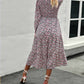 Autumn and winter long-sleeved casual vacation dress