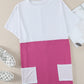 Colorblock Pocketed Mini Dress