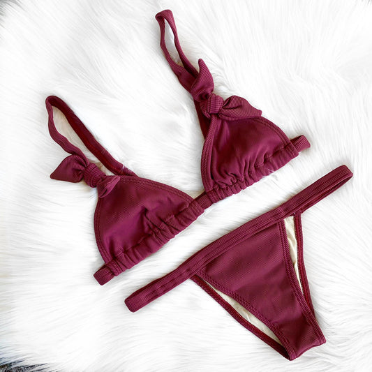 CASEY BIKINI - BURGUNDY