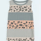 Colorblock Spotted Splicing Knit Tank