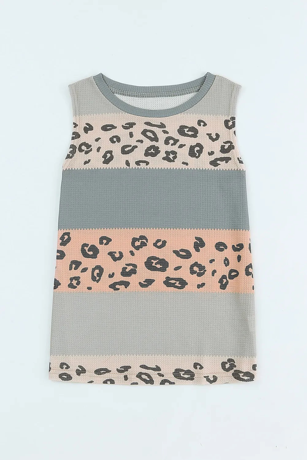 Colorblock Spotted Splicing Knit Tank