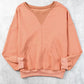 Drop Shoulder Sweatshirt with Kangaroo Pocket