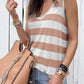 Striped V Neck Tank Top