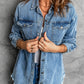 Pocket Buttoned Denim Jacket