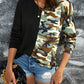 Camo Twist Back Waffle Top