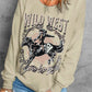 WILD WEST Rodeo Cowboy Graphic Sweatshirt