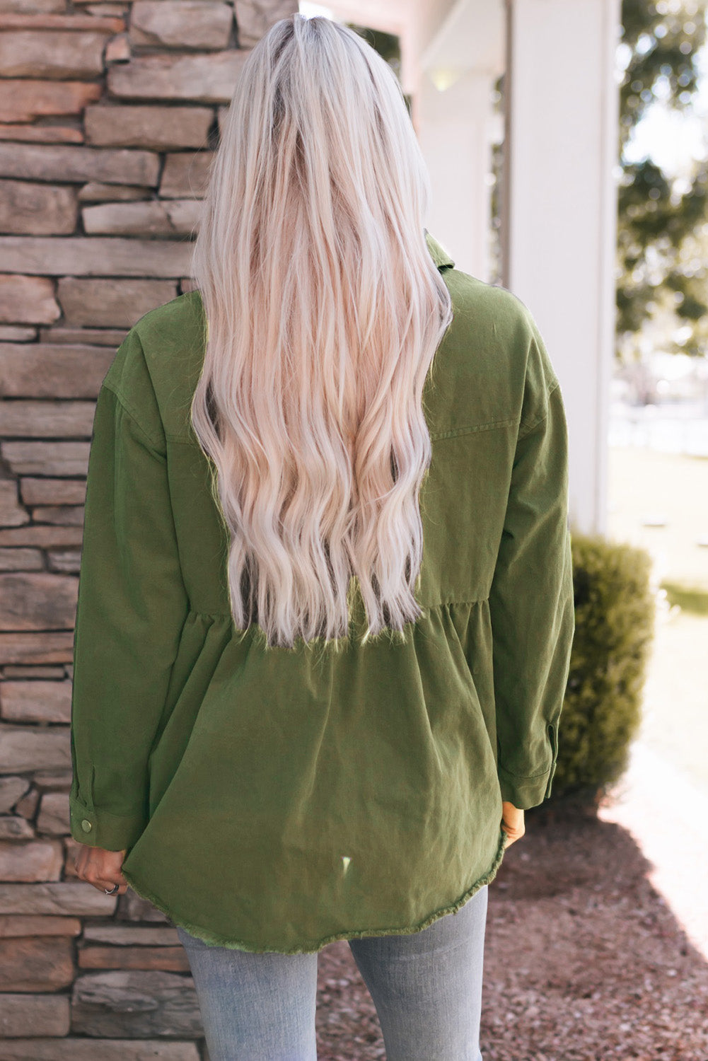 Snap Up Babydoll Shirt