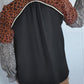 Leopard Patchwork Long Sleeve Top