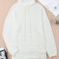 White Cowl Neck Textured Sweatshirt