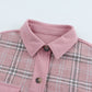 Corduroy Plaid Pattern Shacket