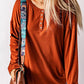 Button Long Sleeve Knit Top