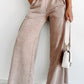 Wash Smocked Waistband Wide Leg Pants