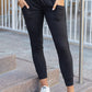 High Waist Pleated Pocket Leggings