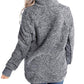Fleece Asymmetrical Snap Pullover