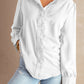 Solid Color Lace Frilled Trims Long Sleeve Shirt