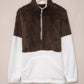 Zip Neck Oversize Fluffy Fleece Pullover