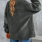 Corduroy Trim Elbow Patch Sherpa Jacket