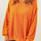 Plain Crew Neck Pullover Sweatshirt