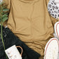 Khaki Just Pray Weatern Fashion Leopard Bleached Tee