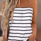 Striped Strapless Bandeau Tank