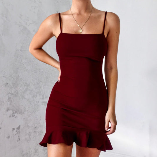 HAMPTON DRESS - BURGUNDY