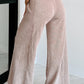 Wash Smocked Waistband Wide Leg Pants