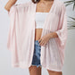 Sheer Lightweight Knit Long Sleeve Cardigan