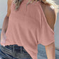 Ribbed Cold Shoulder Knit Top