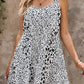 White Tiered Leopard Babydoll Dress