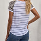 Striped Pocketed Patch Tee