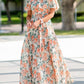 Off-shoulder Floral Ruffle Maxi Dress