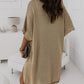 Dolman Half Sleeve Pocketed Long Cardigan