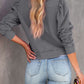 Vintage Washed Puff Sleeve Sweatshirt