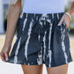 Tie Dye Drawstring Casual Shorts