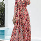 Wild Lotus Ruffle Tiered Maxi Dress
