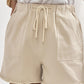 Pocketed Drawstring Casual Shorts